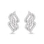 Pendientes de Diamante Blanco Genuino de 0.68 Quilates en Oro Blanco de 14K
