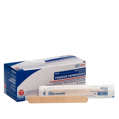 Unimed Midwest Sterile Tongue Depressors - 6" - 100 Count