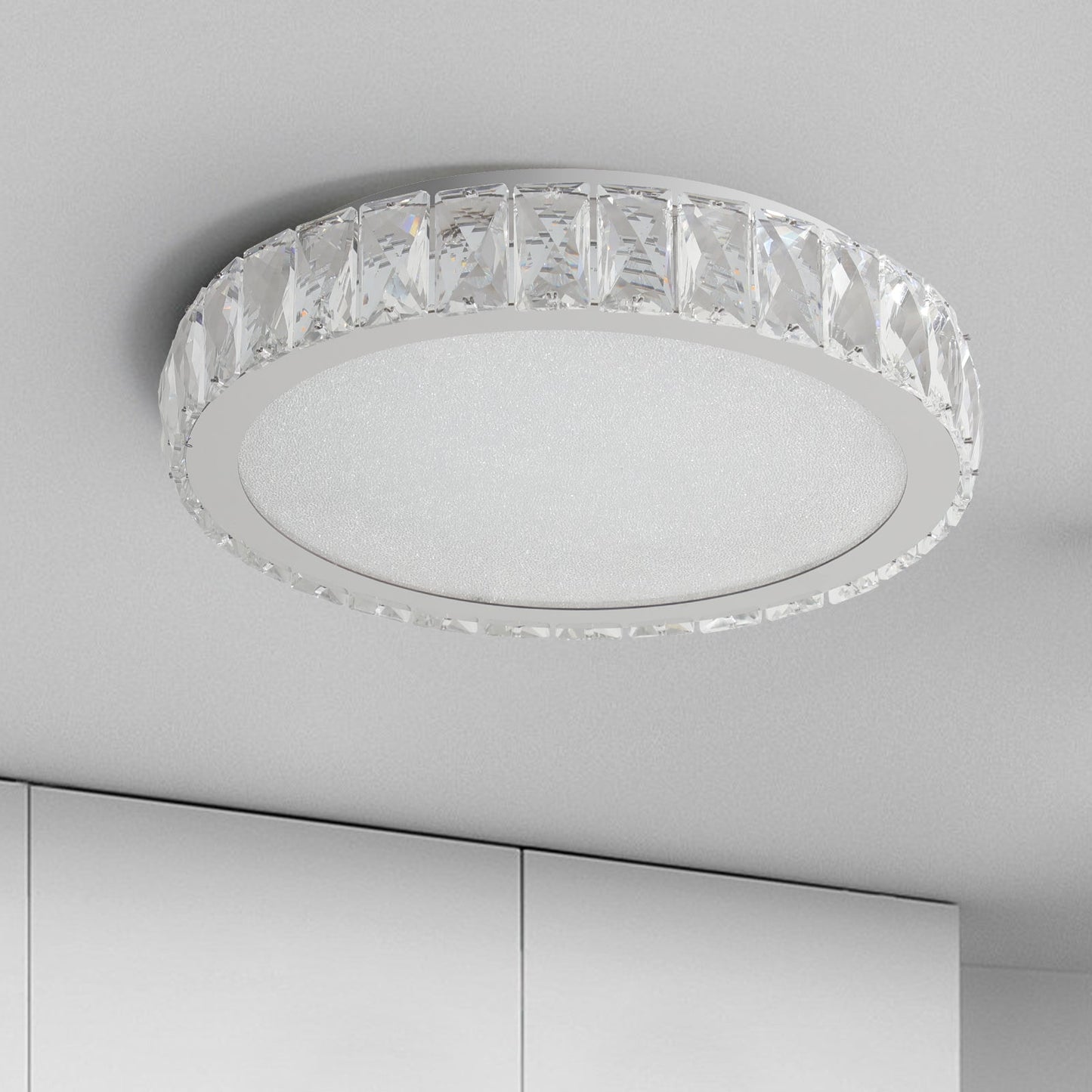Elegant Embedded Crystal Chandelier