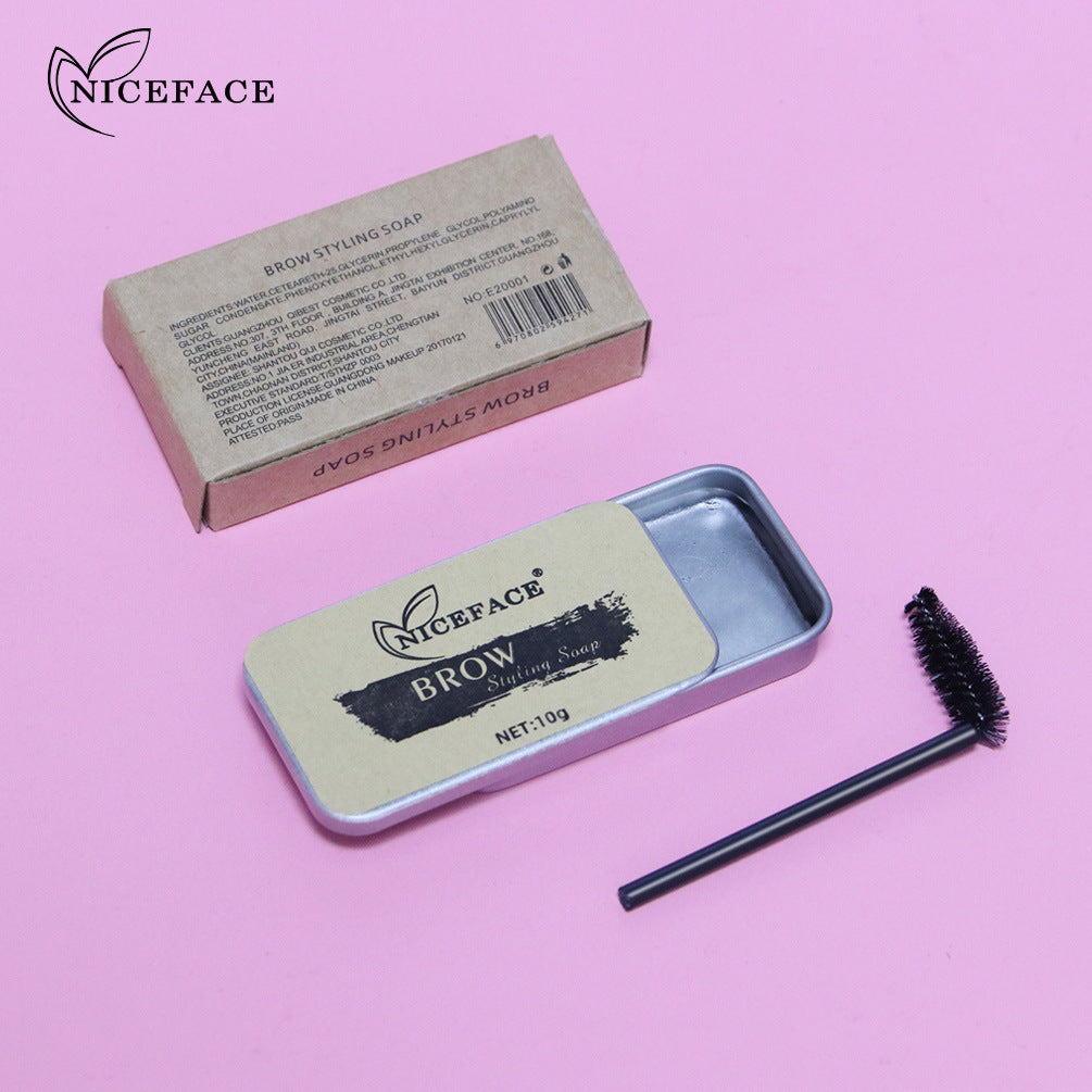 NICEFACENew Wild Colorless Eyebrow Styling Soap Eyebrow Cream Mascara Long Lasting Natural Eyebrow Soap - Korvel