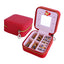 Elegant PU Leather Jewelry Organizer with Mirror