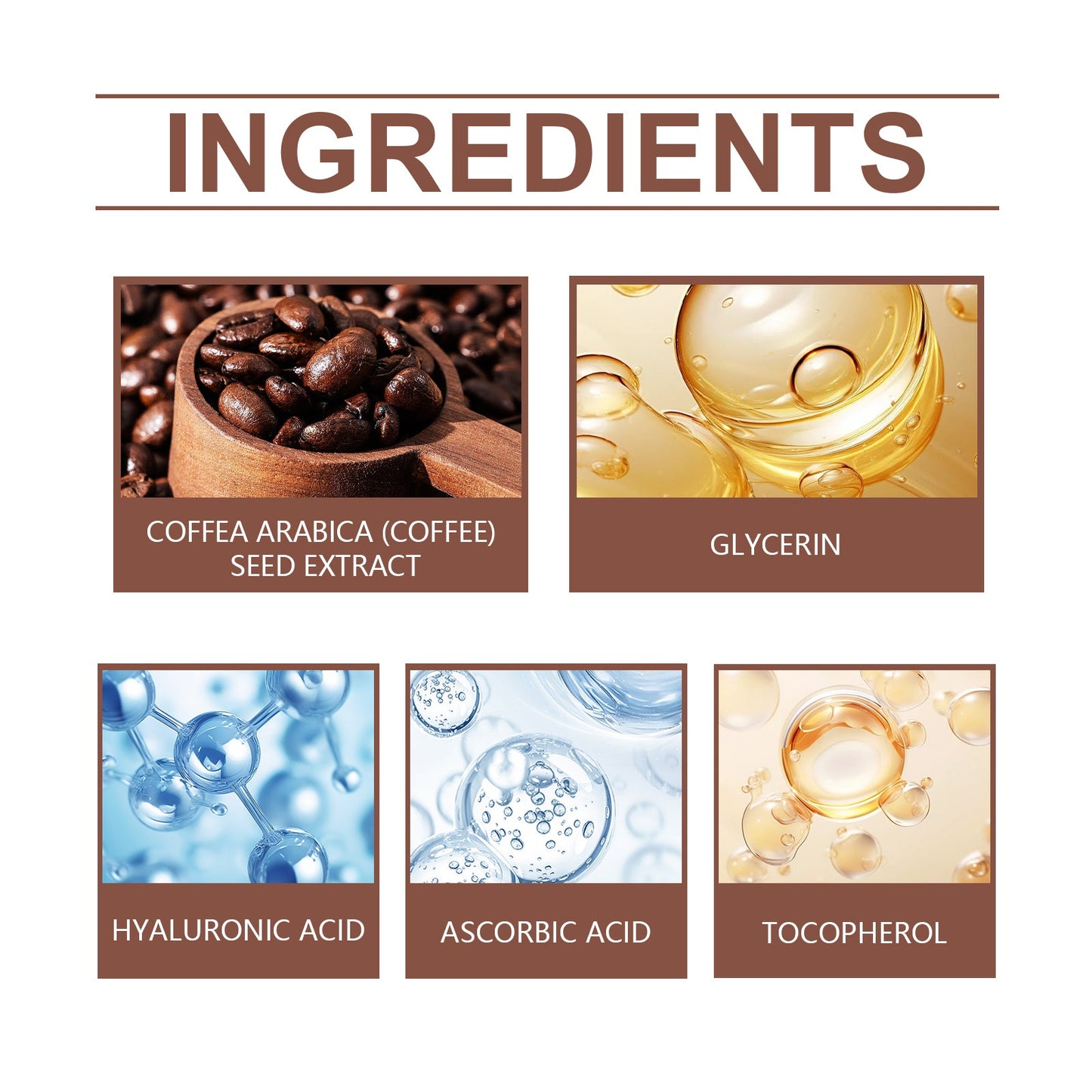 Essence raffermissante à la caféine pour une peau hydratée et radieuse
