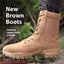 Bottes de neige extérieures brunes premium pour temps froid