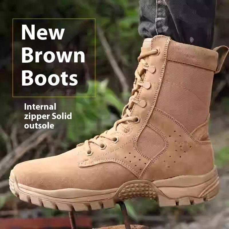 Bottes de neige extérieures brunes premium pour temps froid