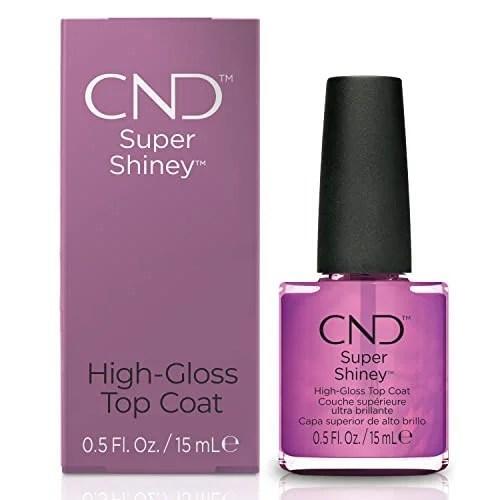 CND Esmalte de Uñas Top Coat Super Shiney y Base Stickey