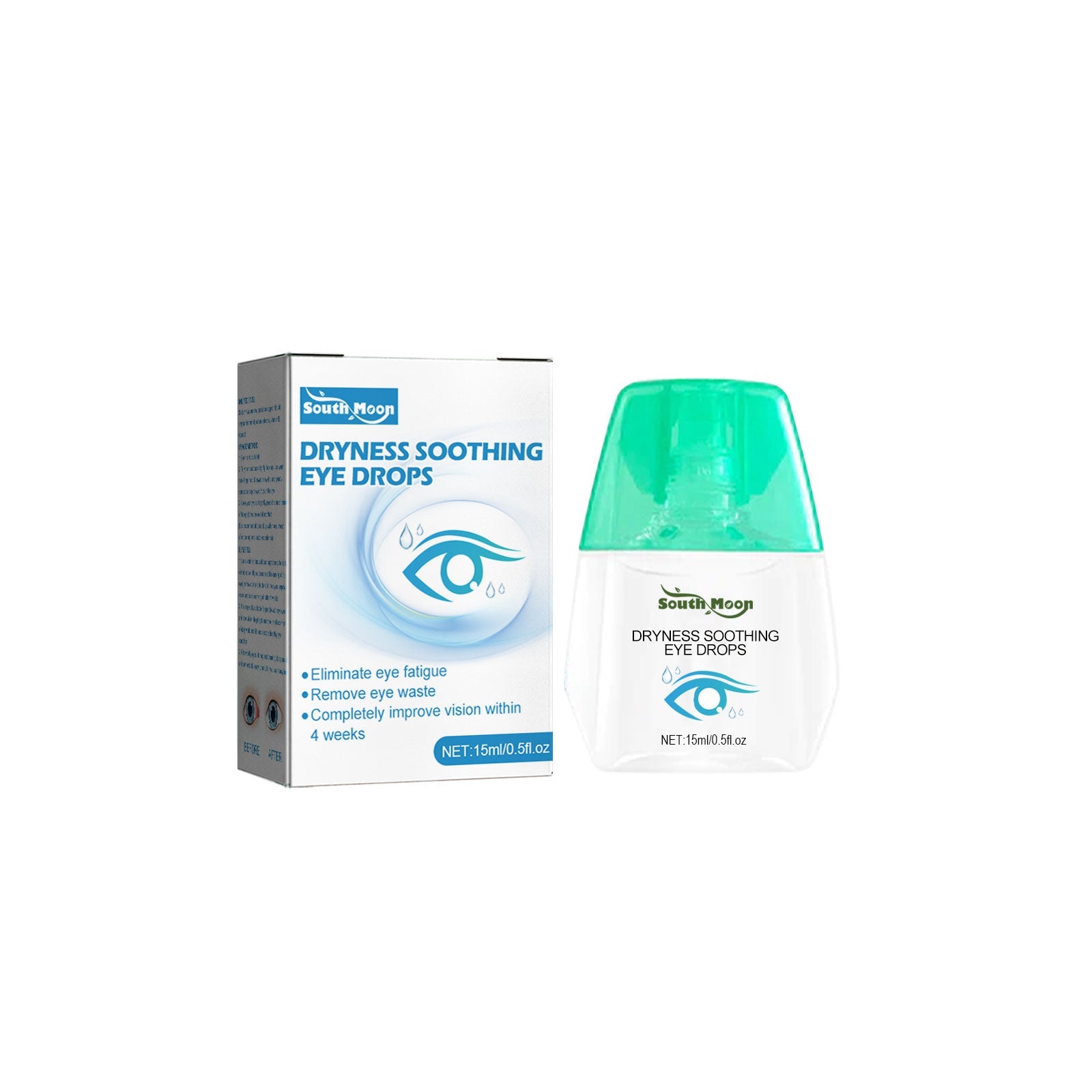 Eye Drops Dryness Soothing, Relieve Eye Fatigue, Dry Eyes, Red Eyes, Blurred Vision Eyes Care Lotion - Korvel