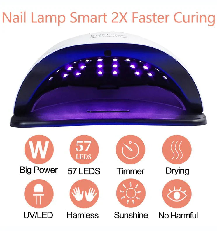 Sèche-ongles LED 220W pour le durcissement professionnel de gel