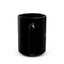 Pause for Epilepsy Awareness Purple Ribbon Black Ceramic Mug