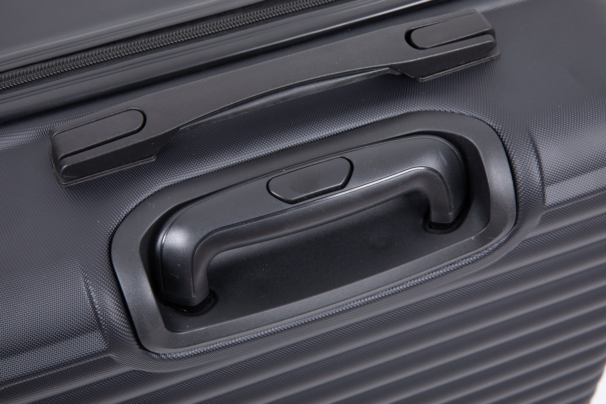 3 Piece Luggage Sets ABS Lightweight Suitcase with Two Hooks, Spinner Wheels, TSA Lock, (20/24/28) Black - Korvel