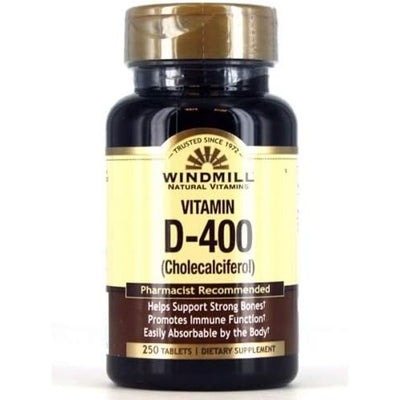 Windmill Vitamin D3 400IU Tablets - 250 Count