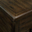 Solid wood end table, rectangular 23.6 inch narrow edge table with drawers, vintage bedside table, Espresso - Korvel