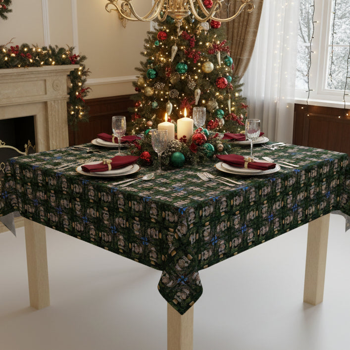 Ornaments are History Christmas Tablecloth