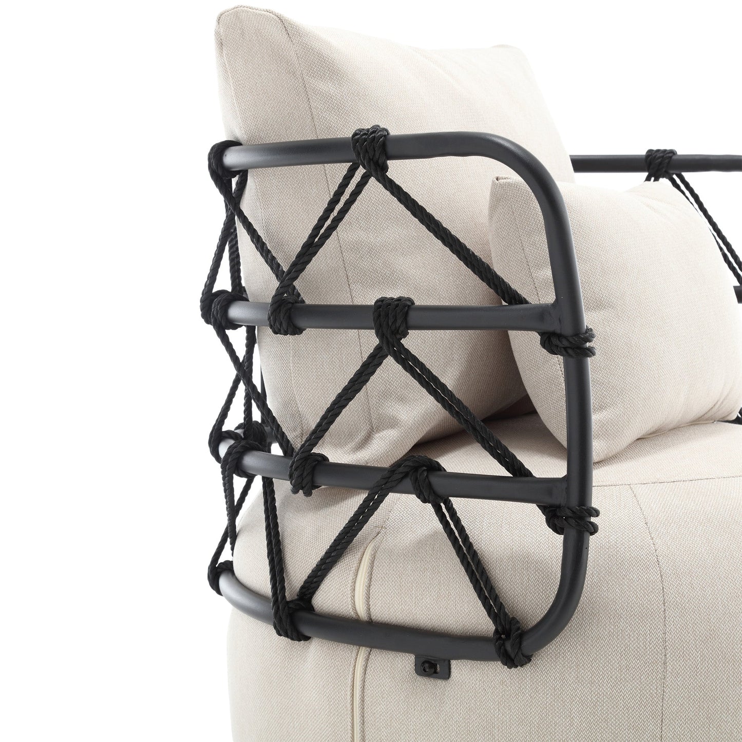 Silla de sala de estar tapizada y con botones COOLMORE
