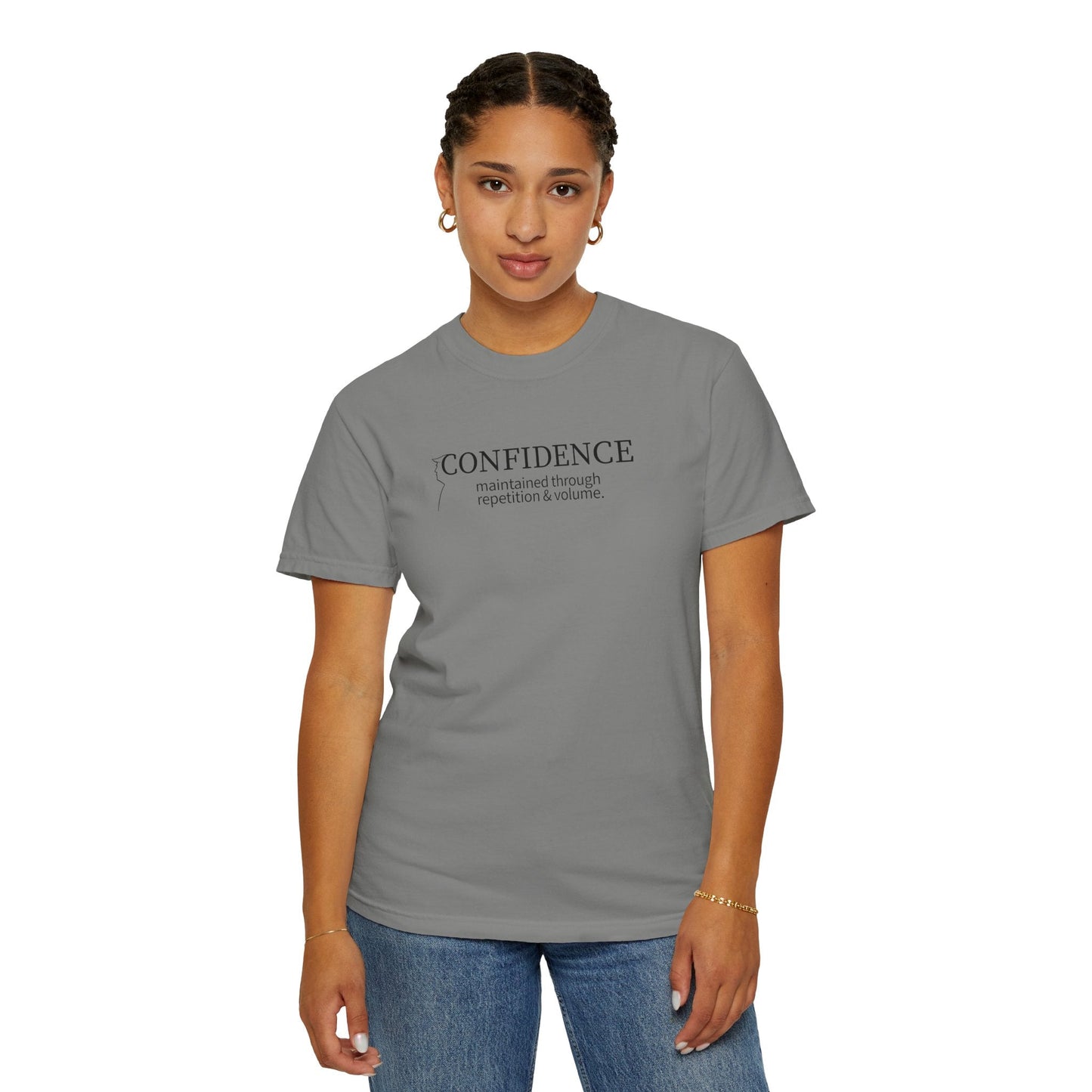Camiseta Confidence Maintained – Edición Tipografía Minimalista