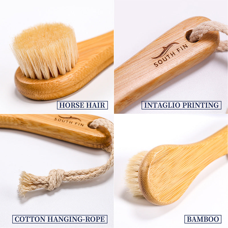 Face Brush Nanzhu Bamboo Facial Cleansing Massage Care Brush - Korvel