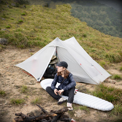 Ultra-Light Poleless Hiking Tent - 20D Silicon Coated