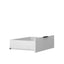 Tall Bedroom Armoire Wardrobe Closet Clothing Storage Cabinet with Hanging Rod Barn Door Drawers Open Shelves,White - Korvel