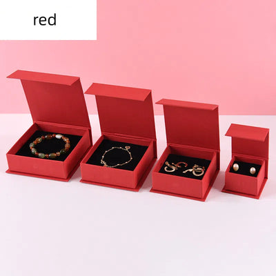 Flip up box jewelry packaging earrings rings necklaces storage gift boxes bracelets earrings paper boxes - Korvel