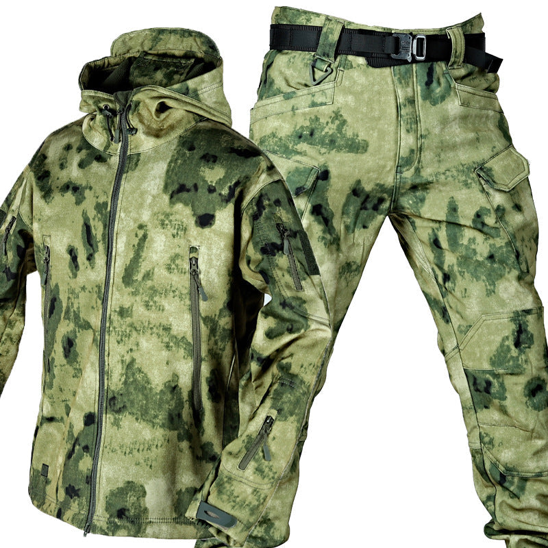 Outdoor Shark Skin Thermal Suit - Special Forces Camouflage