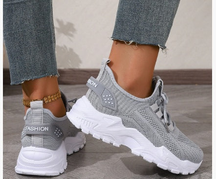 Flyknit Mesh Women's Breathable Casual Sneakers