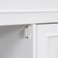 30" Bathroom Vanity with Sink Top, Bathroom Vanity Cabinet with Door and Two Drawers, Solid Wood Frame, One Package, White - Korvel