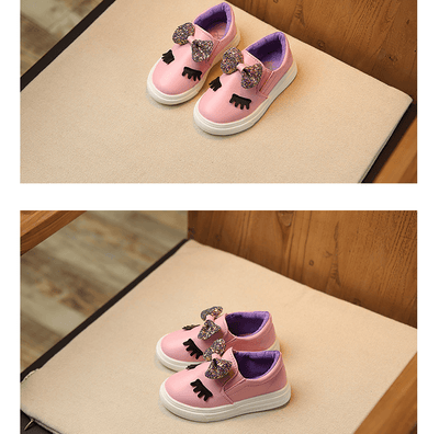 Girls' Princess Bow Casual Shoes for First Steps