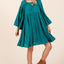 Chic Frill Tie Neck Bell Sleeve Dress for Women – A Perfect Blend of Elegance and Whimsy - Korvel