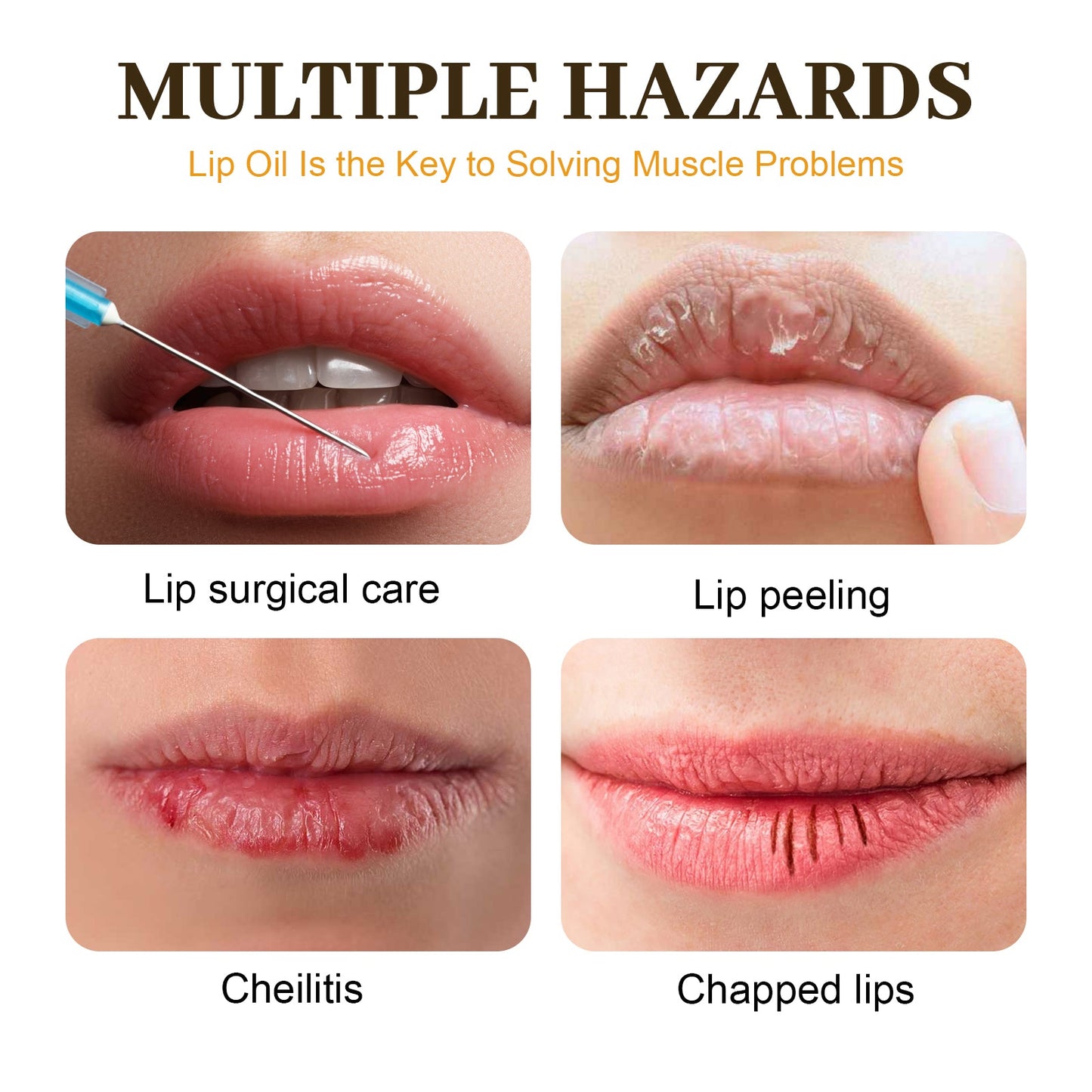Honey Lip Oil, Reduces Lip Lines Prevents Dryness And Flaking Moisturizing Lip Oil - Korvel