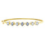 Pulsera de Bangle de Tanzanita y Diamante en Oro Amarillo de 14K