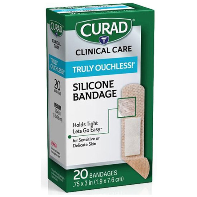 Curad Truly Ouchless! Flexible Fabric Bandage 0.75x3in
