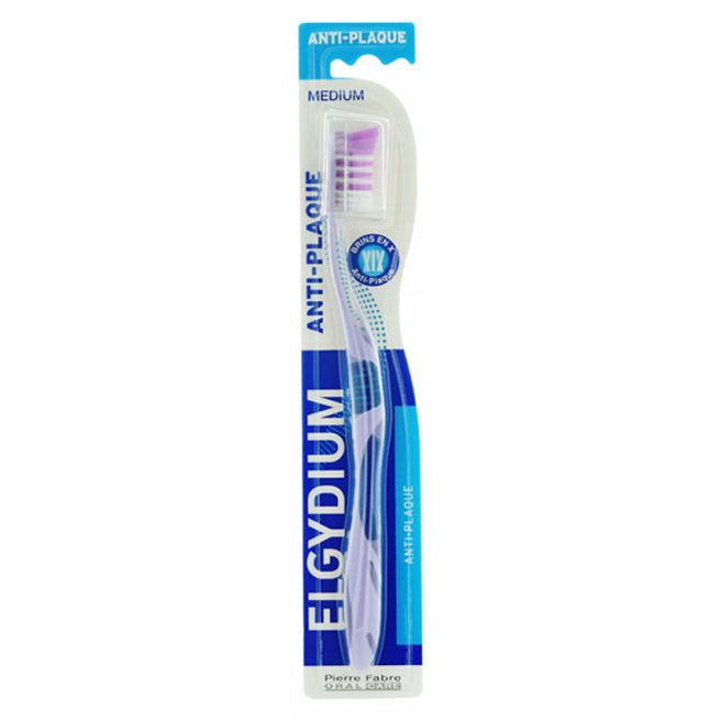 Brosse à dents moyenne Elgydium Anti-Plaque