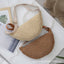 Bolso de mano de mimbre tipo dumpling para mujer