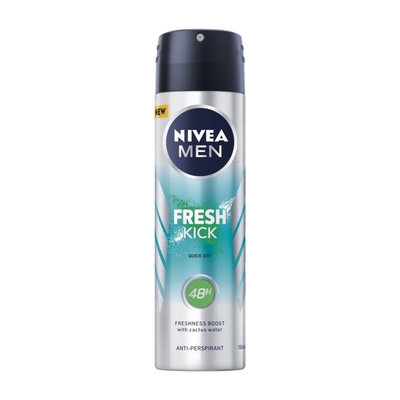 Nivea Men Fresh Kick Antiperspirant Deodorant Spray 150 ml