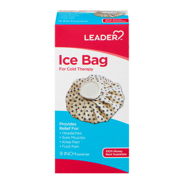 Sac de glace Leader de 9 pouces pour soulagement par thérapie froide
