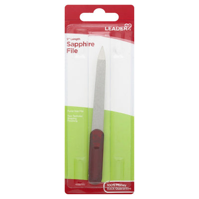 Leader Sapphire Nail File - 5 Inch Precision Tool