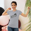 T-shirt slim fit chat légèrement sauvage et principalement fatigué