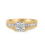 14K Yellow Gold Princess Composite Diamond Engagement Ring - Size 7