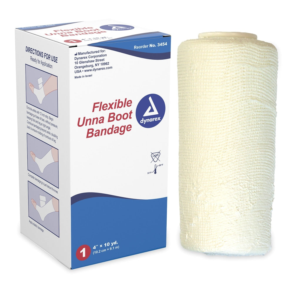 Bandage flexible non stérile Dynarex Unna Boot 4"X10Yd