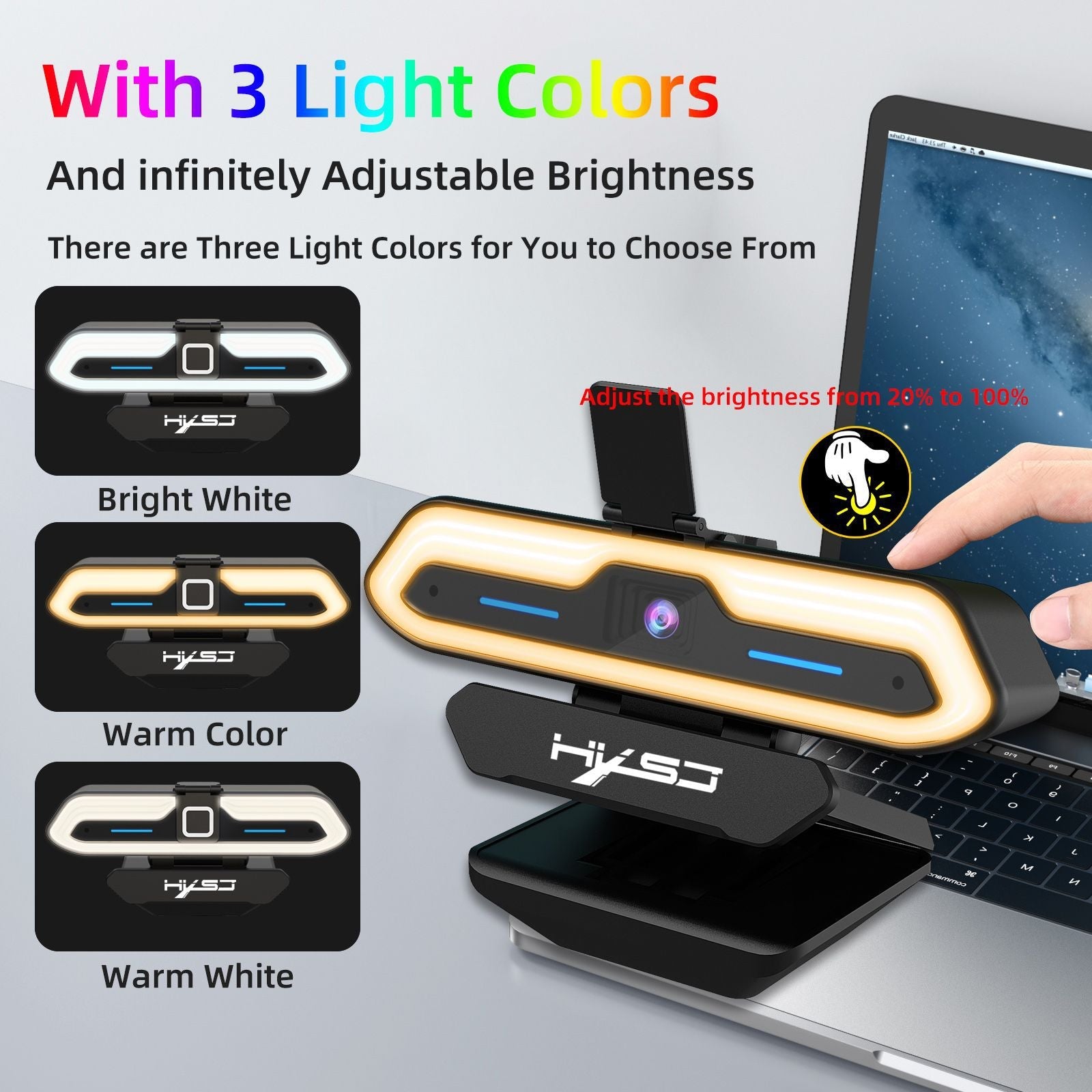 Computer camera with built-in microphone, AF autofocus, USB high-definition night vision, live streaming, video conferencing, online courses - Korvel