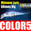 AFISHLURE Bass Wobblers Trout Fishing Lure  66mm/8g Minnow  Hard Baits Iscas Artificial Pesca Leurre - Korvel