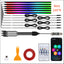 Bande lumineuse intérieure de voiture RGB LED 10-en-1 avec télécommande