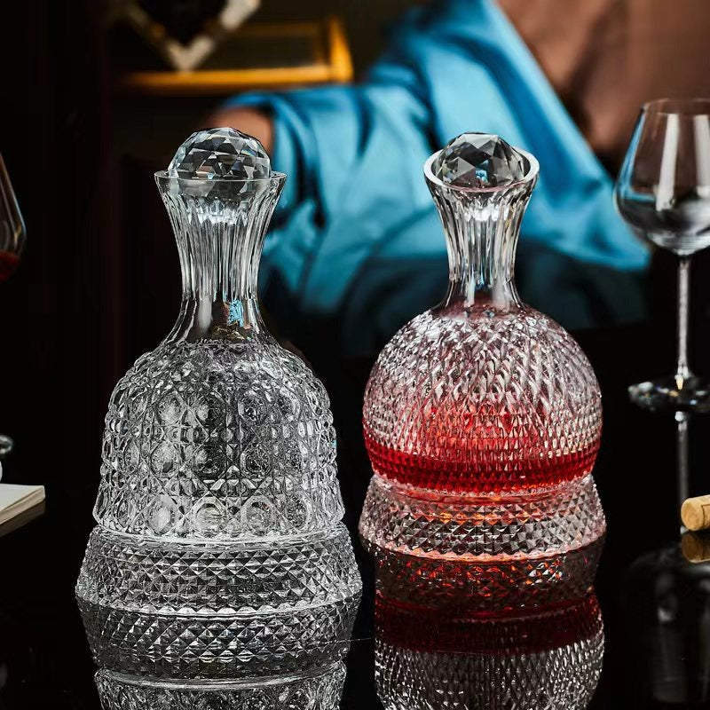 Decanter red wine household light luxury rotating tumbler crystal wine pot wine glass red wine glass wine set - Korvel