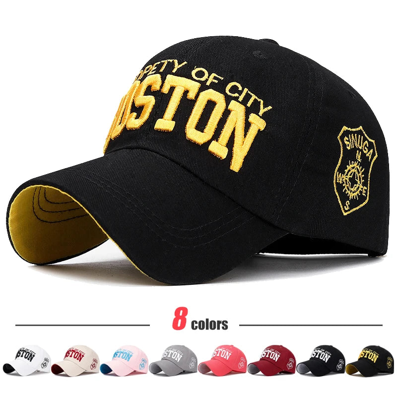 Soft Top Sports Baseball Cap Cotton 3D Embroidery Unisex Snapback Cap Tennis Hat Dad Cap - Korvel