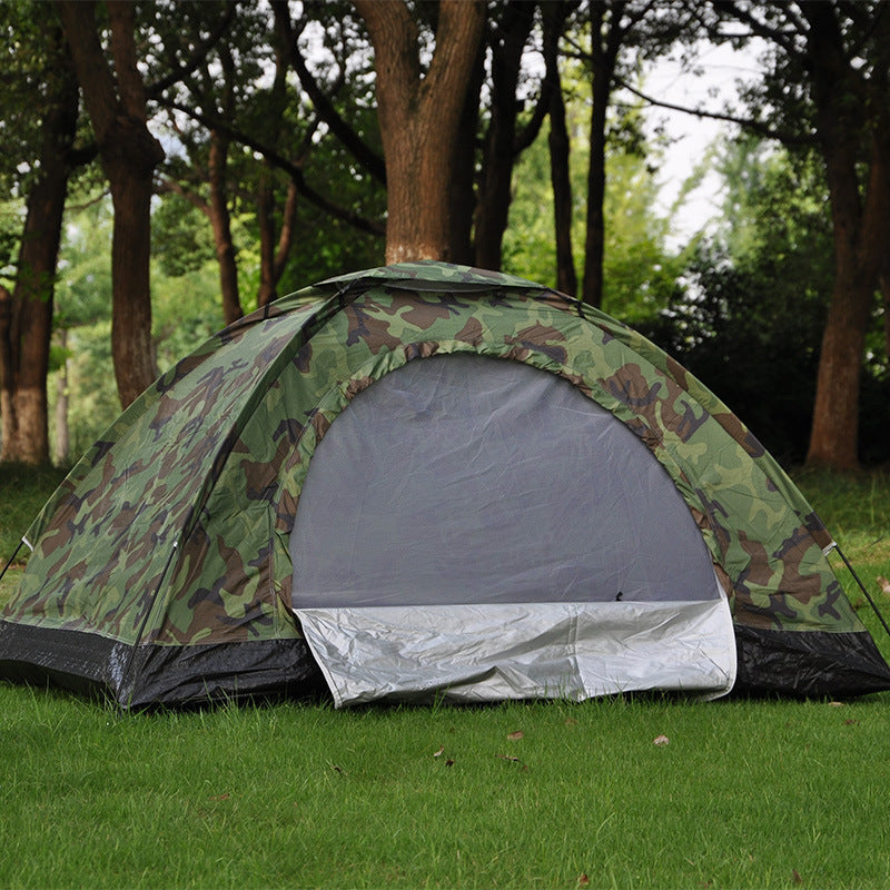Tente de loisirs double camouflage pour aventures en plein air