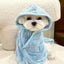 Dogs can wear bathing and drying bathrobes in all seasons bath towels thickened absorbent towels - Korvel