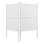 Privacy Screen Panels Kit Air Conditioner Trash Can Enclosure Vinyl white color - Korvel