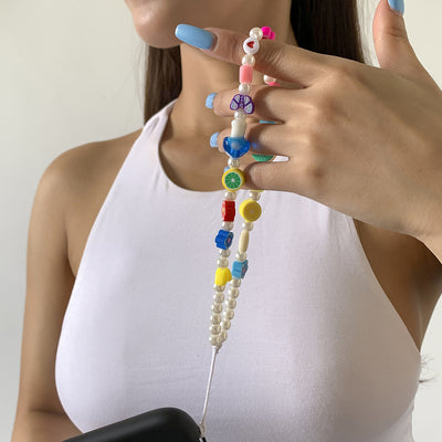 Creative Daisy Fruit Phone Chain Accessory