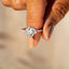 925 Sterling Silver Inlaid Zircon Ring - Korvel