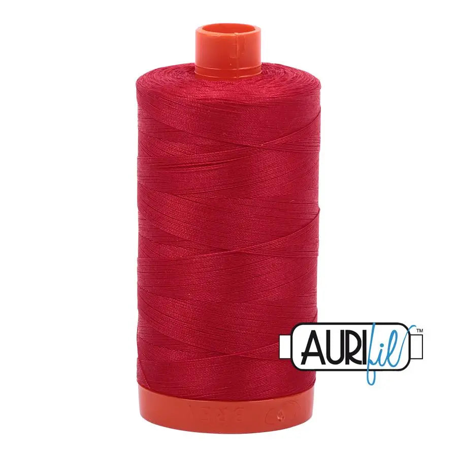 Bobina Grande de Algodón Aurifil Rojo 2250 50wt