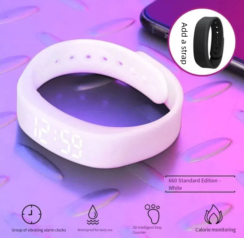 Smart Watch Electronic Vibration Waterproof Night Light Student Bracelet Sports Smart Bracelet - Korvel
